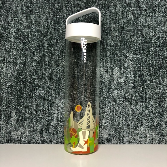 Starbucks Dallas You Are Here Glass Water Bottle - Picture 2 of 8